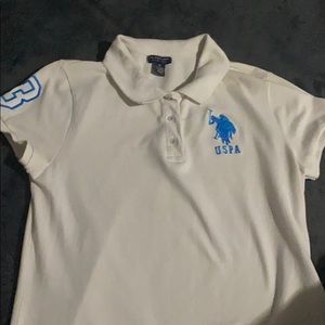 USAP white Polo